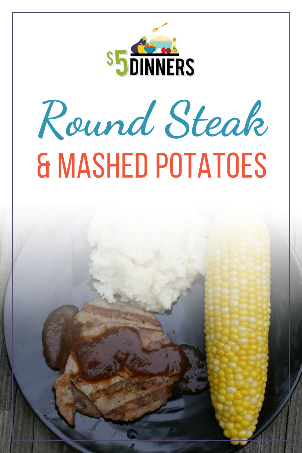 round steak and mashed potatoes