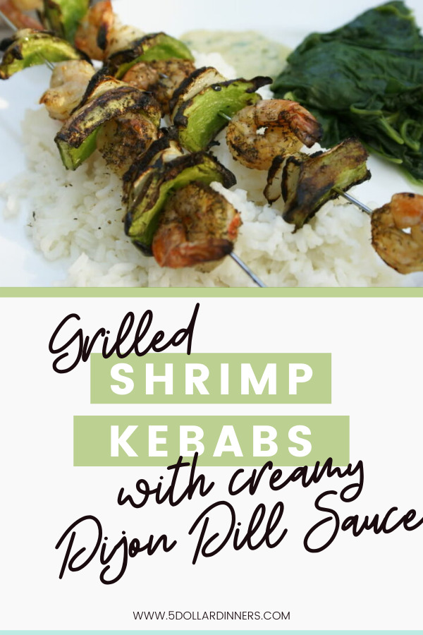 shrimp kabobs with creamy dijon dill sauce