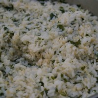 Rice with Garden Greens