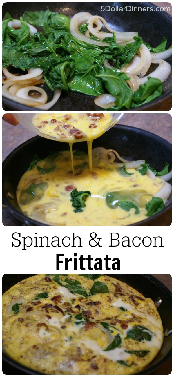 Spinach and Bacon Frittata | 5DollarDinners.com