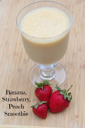 Banana Strawberry Peach Smoothie Recipe