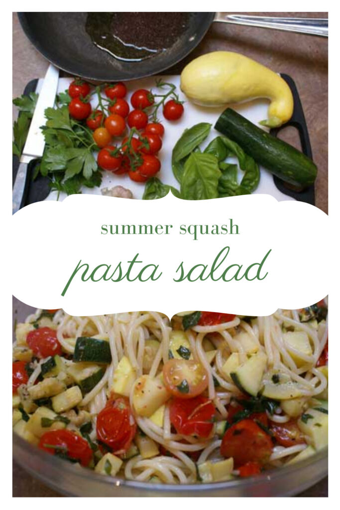 summer squash pasta salad