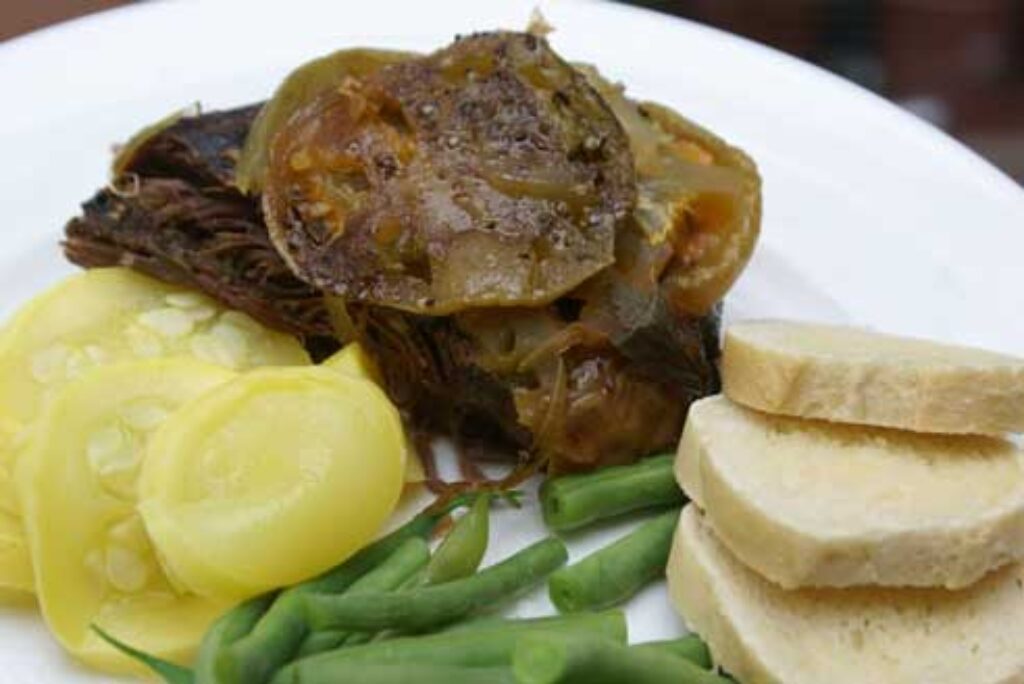 Slow Cooker Green Tomato Beef Roast Recipe