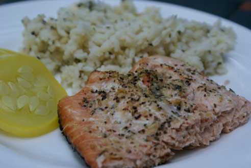 grilled lemon pepper salmon