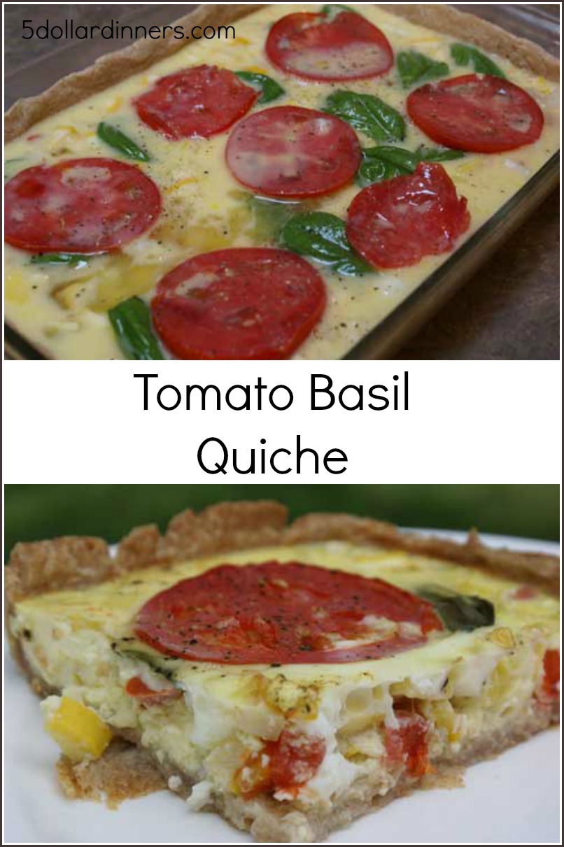 tomato basil quiche