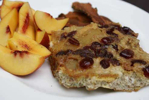 apple cranberry french toast bake