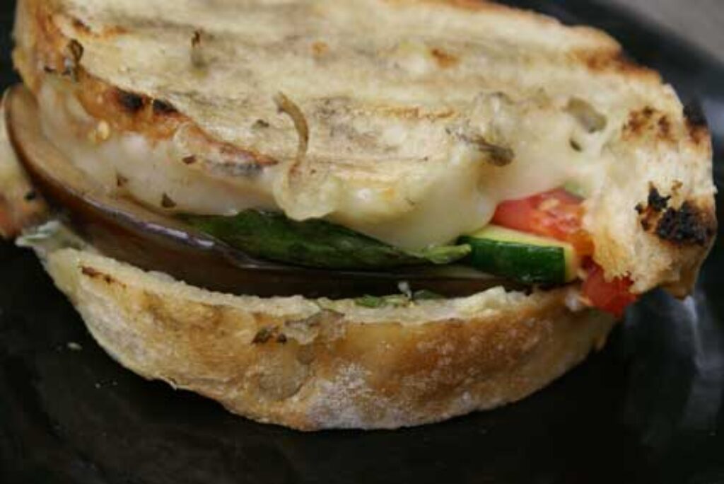 Grilled Eggplant Panini with RosemaryGarlic Aioli 5 Dinners
