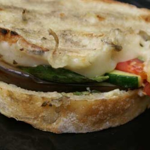 Grilled Eggplant Panini with RosemaryGarlic Aioli 5 Dinners
