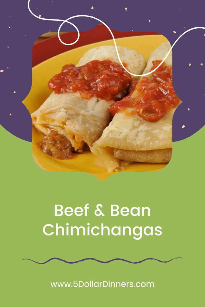 Beef and Bean Chimichangas - Garden to Griddle