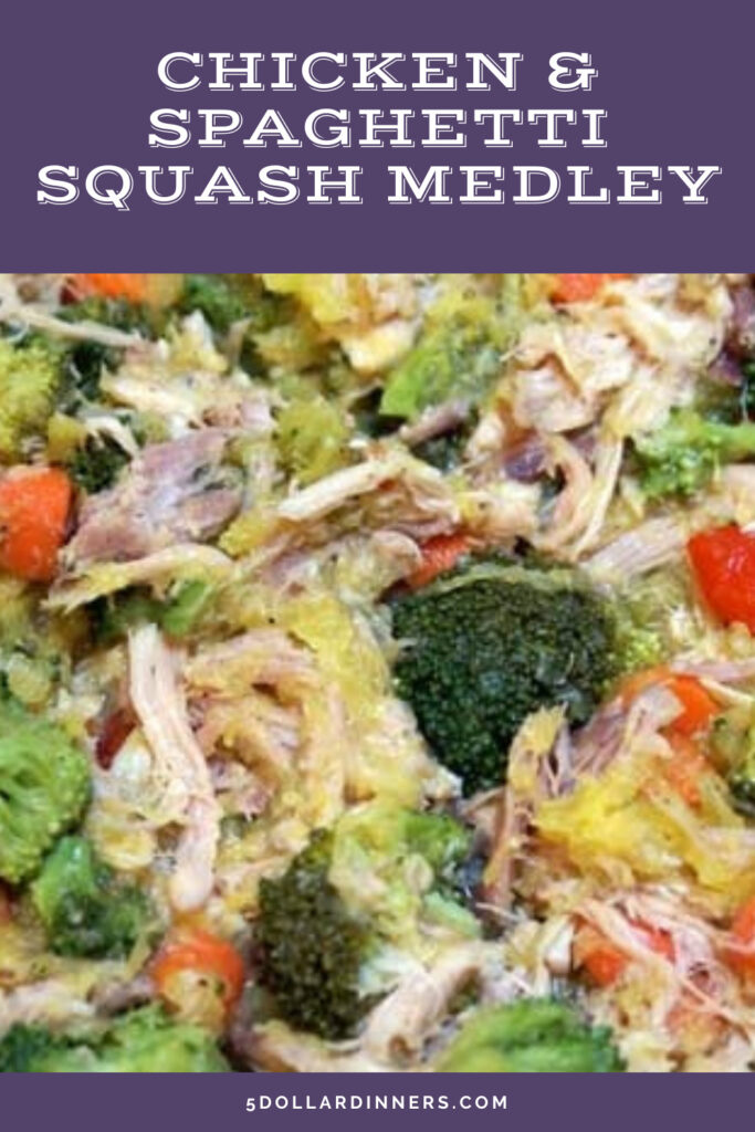 chicken and spaghetti squash medley