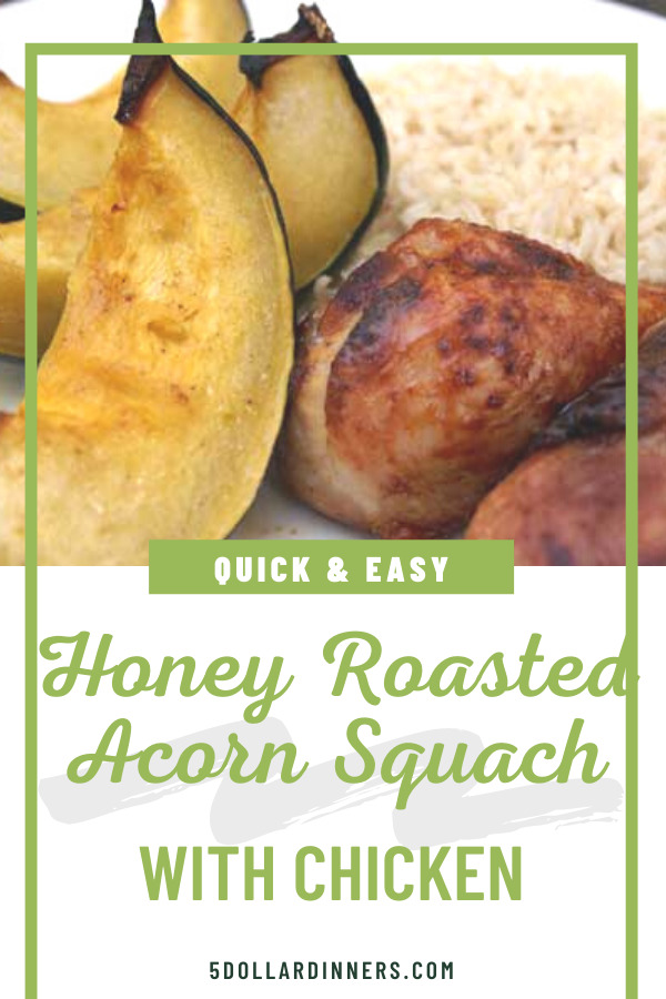 honey roasted acorn squash and chicken