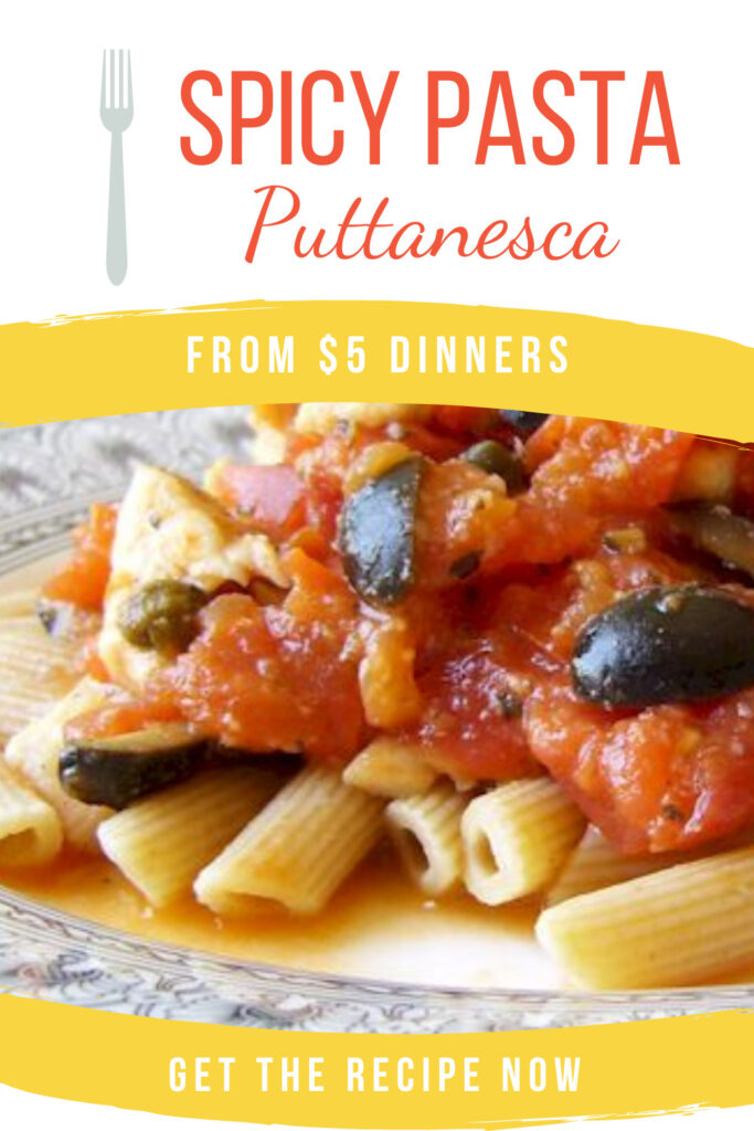 spicy pasta puttanesca
