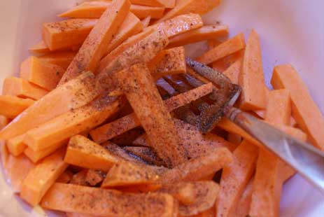 homemade sweet potato fries