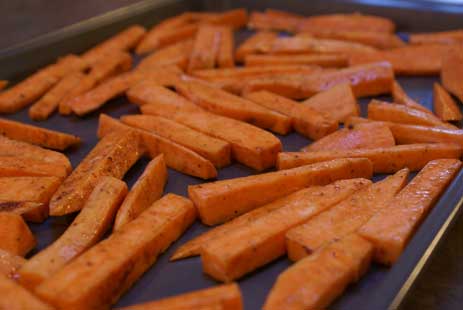 homemade sweet potato fries