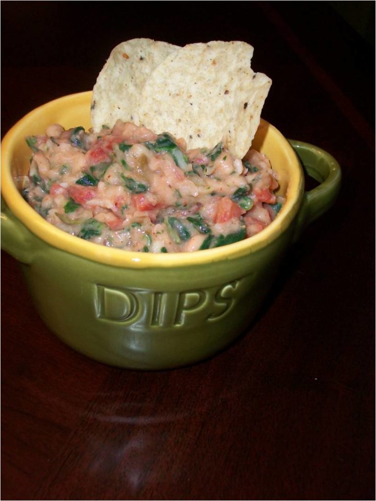 White Bean Spinach Dip Super Bowl Snack