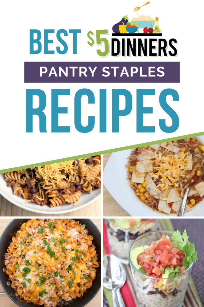 The 5 Dinners Pantry Staples Recipes and Shopping List 5 Dinners