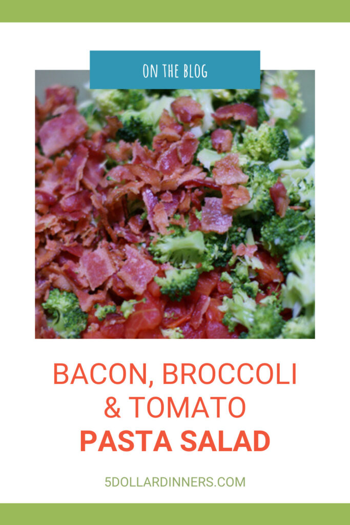 bacon broccoli and tomato pasta salad