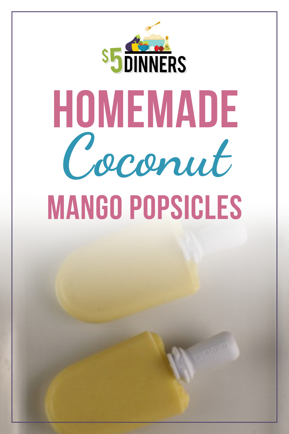 How to Make Homemade Coconut Mango Popsicles (Dairy Free)