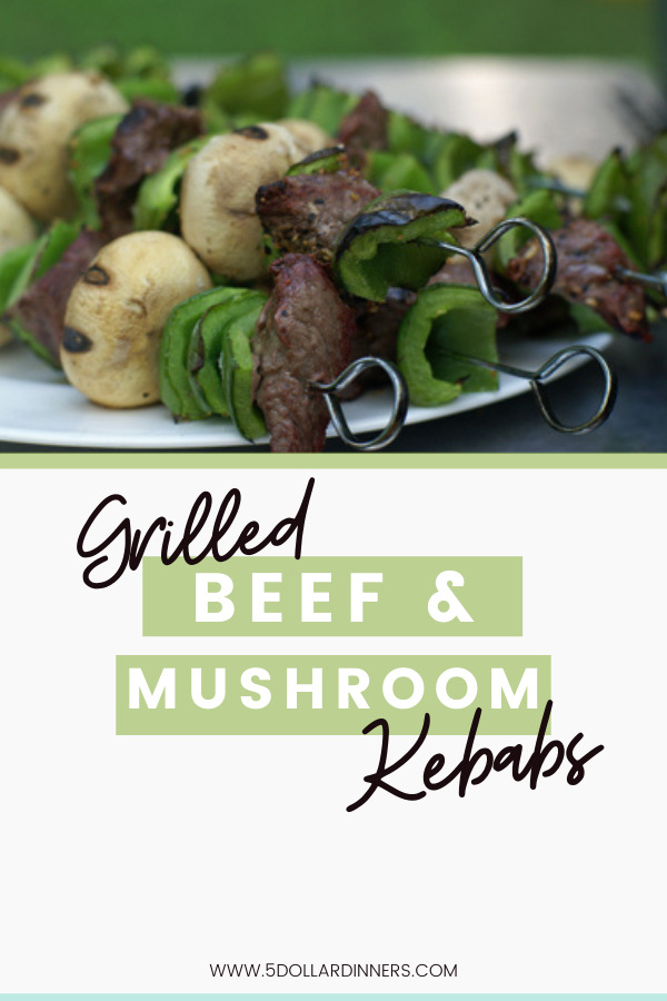 beef and mushroom kebabs