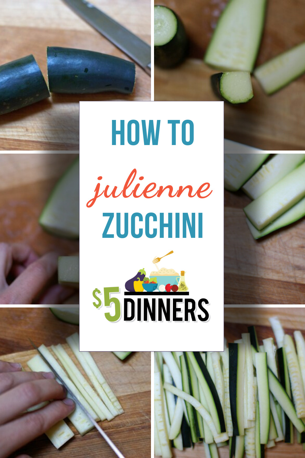 how to julienne zucchini