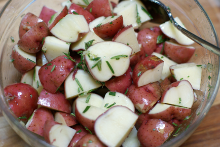 grilled red potato salad