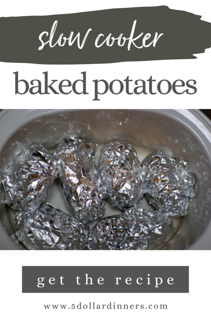 slow cooker baked potatoes