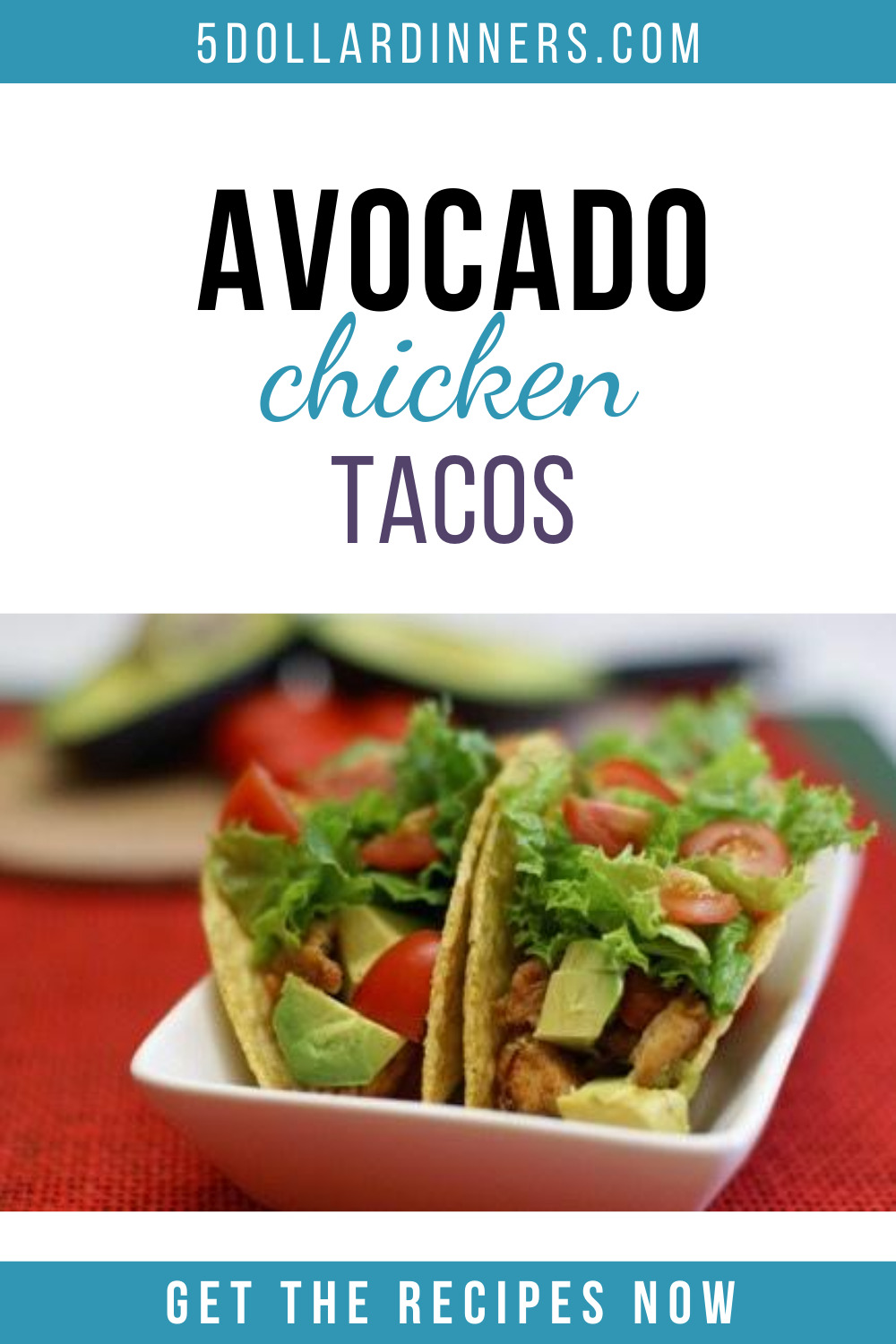 avocado chicken tacos