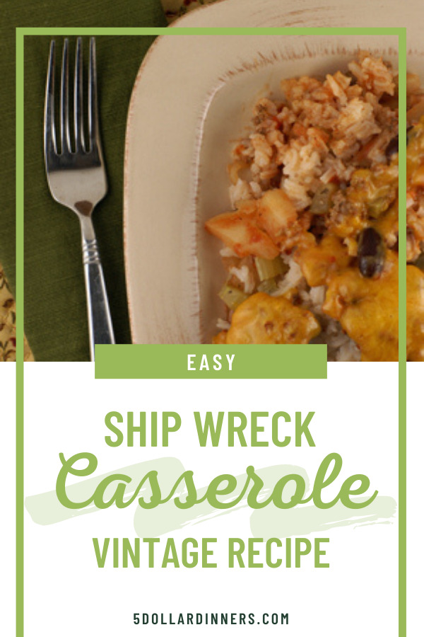 ship wreck casserole vintage recipe