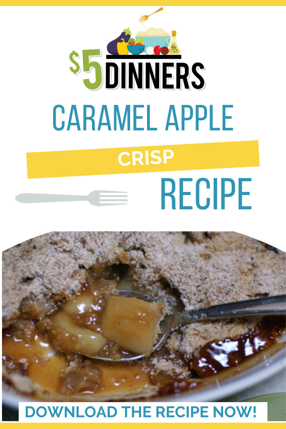 caramel apple crisp