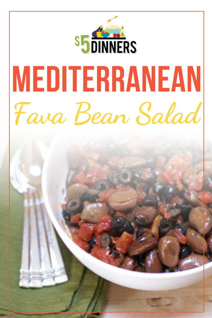 mediterranean fava bean salad