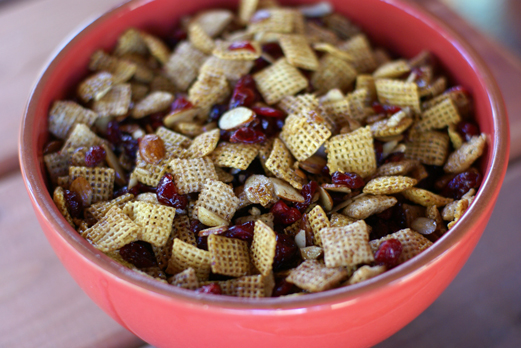 Spiced Cranberry Almond Party Mix