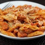 penne pasta with sausage