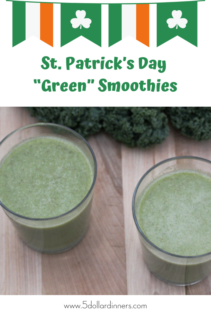st patrick's day smoothies