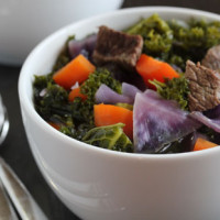 beef cabbage kale stew