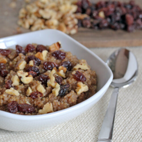 Cinnamon Walnut Quinoa with Raisins 5 Dinners