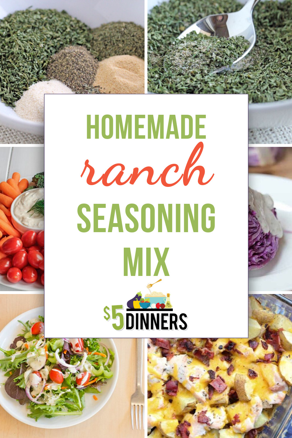 Easy Homemade Ranch Dressing on $5 Dinners