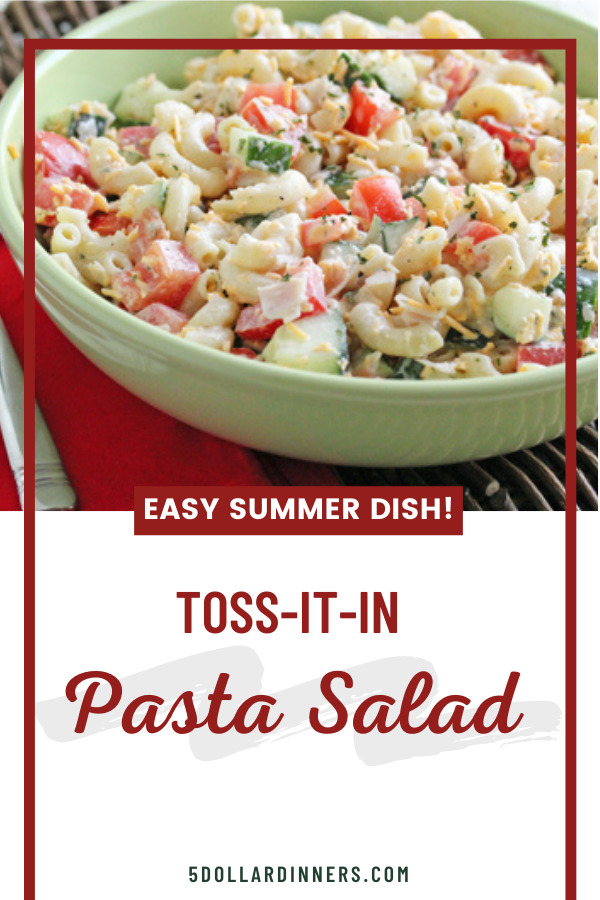 toss it in pasta salad