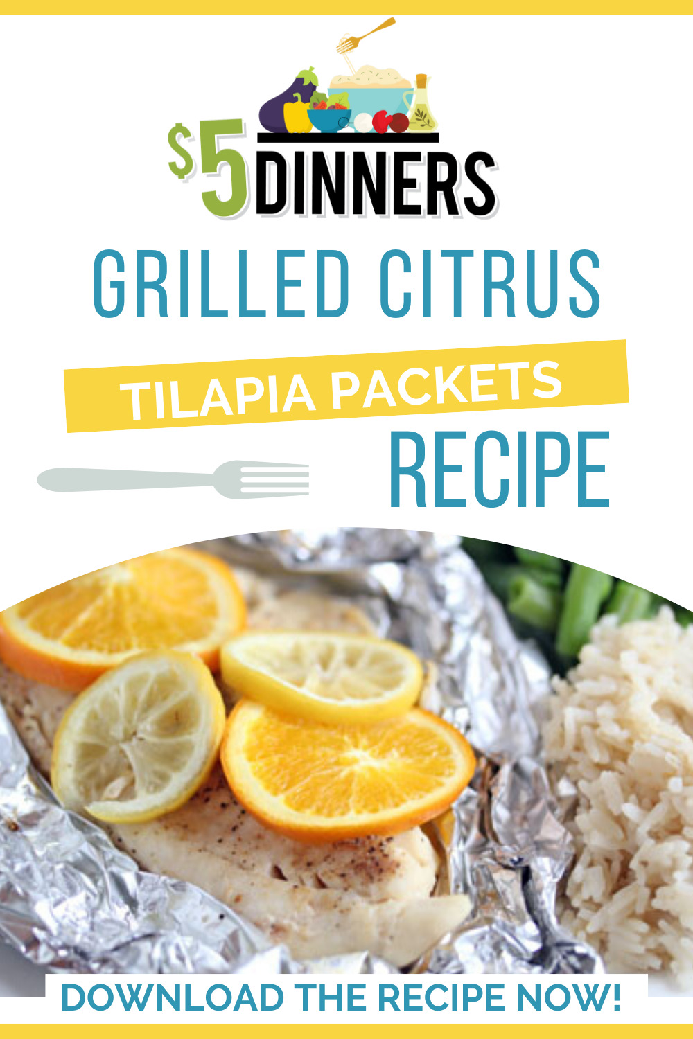grilled citrus tilapia packets