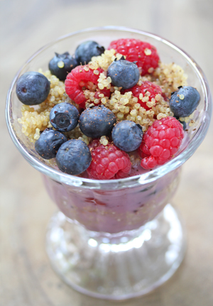 berry quinoa parfait