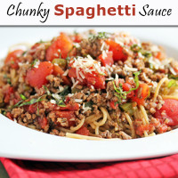 Homemade Chunky Spaghetti Sauce | 5DollarDinners.com