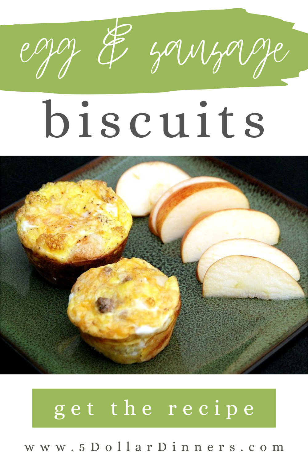 egg and sausage biscuits