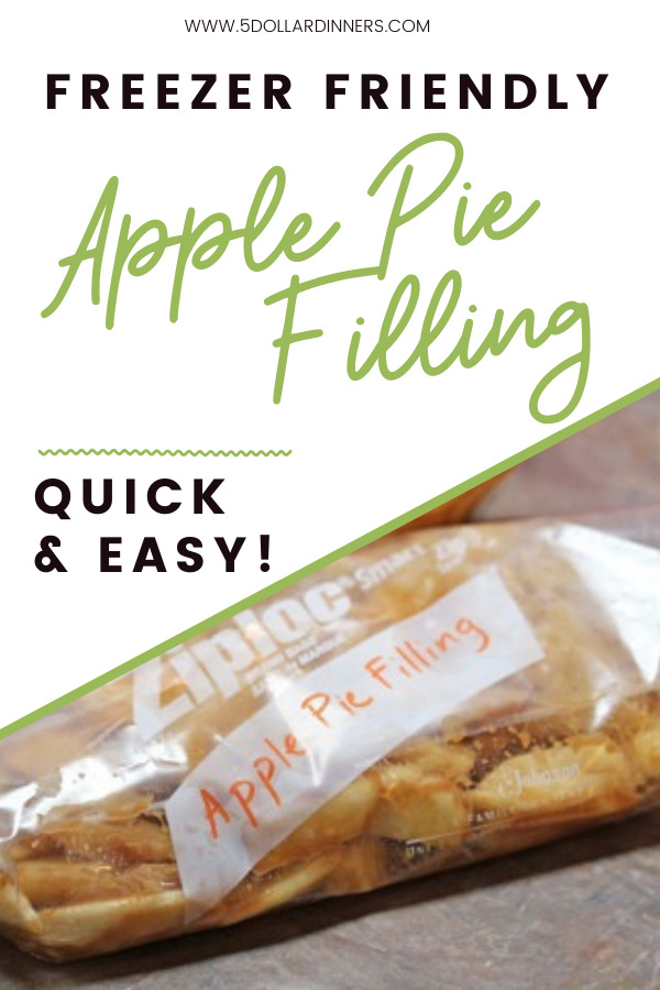 Apple Pie Filling for the Freezer on $5 Dinners