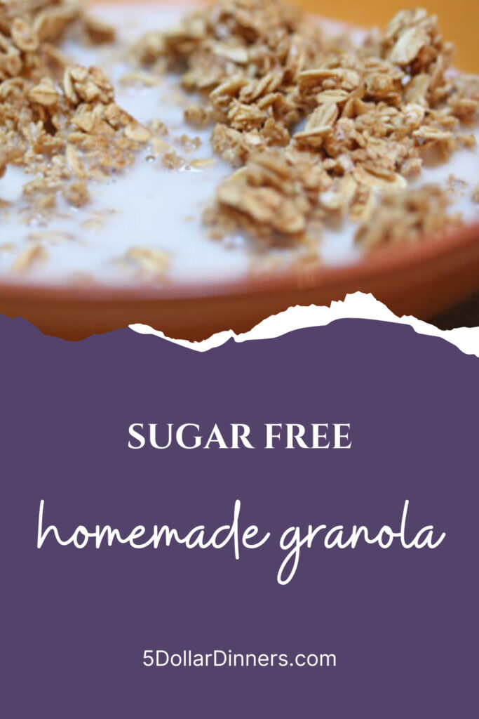 homemade sugar free granola