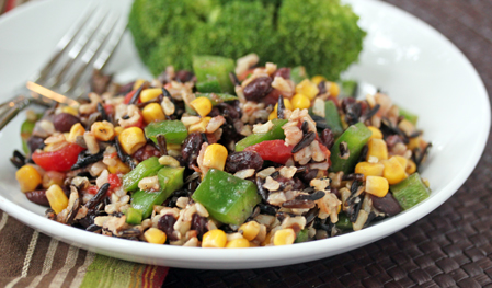 southwest wild rice pilaf