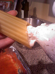 three cheese manicotti