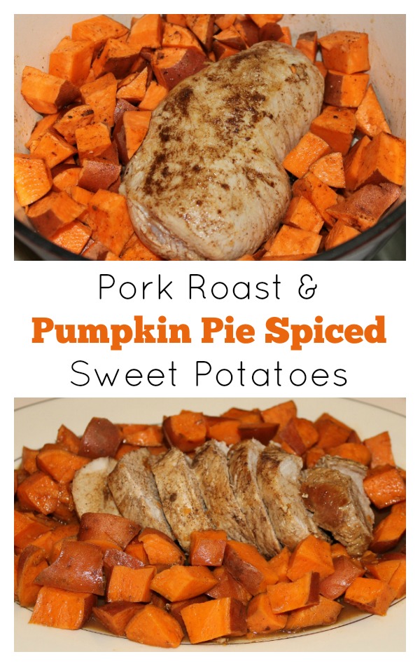Pork Roast and Pumpkin Pie Spiced Sweet Potatoes | 5DollarDinners.com