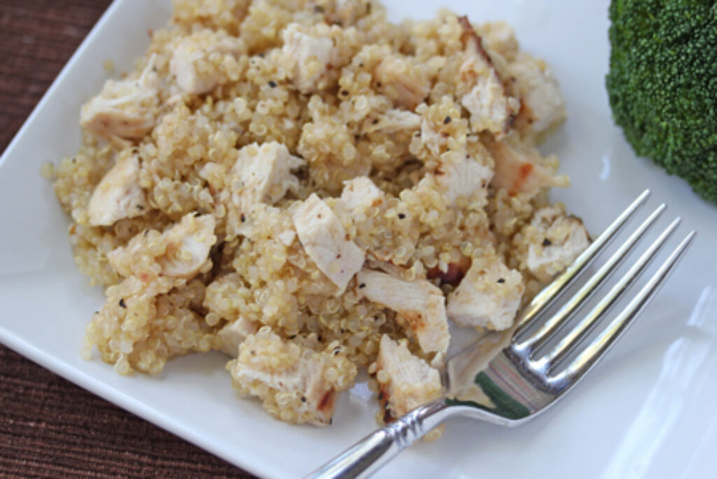 Lemon Pepper Quinoa with Chicken 5 Dinners