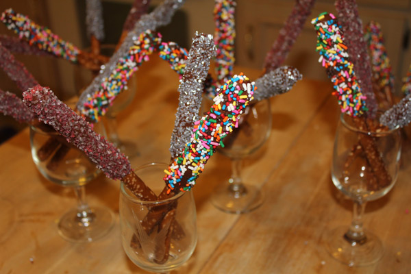 dipped pretzel sticks