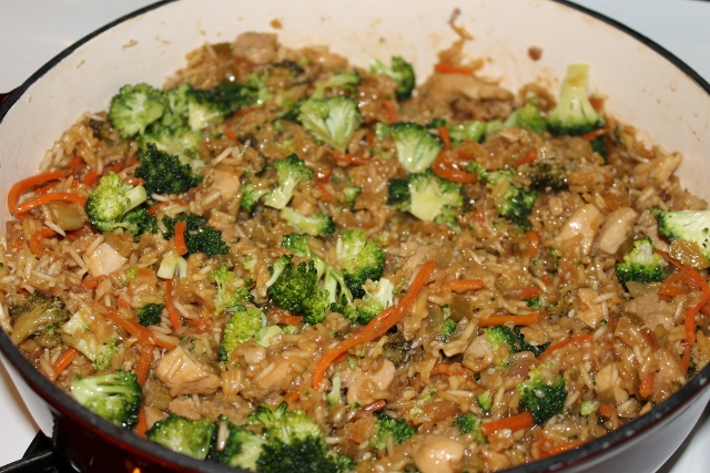 Easy Asian Chicken Skillet  | 5DollarDinners.com