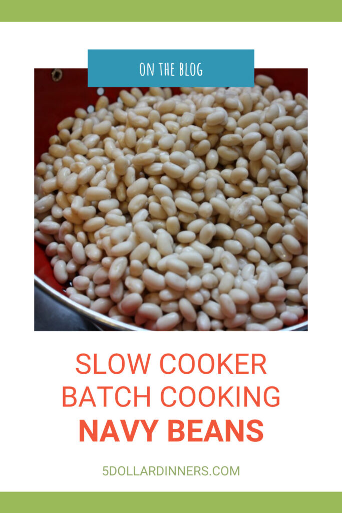 slow cooker batch cooking navy beans